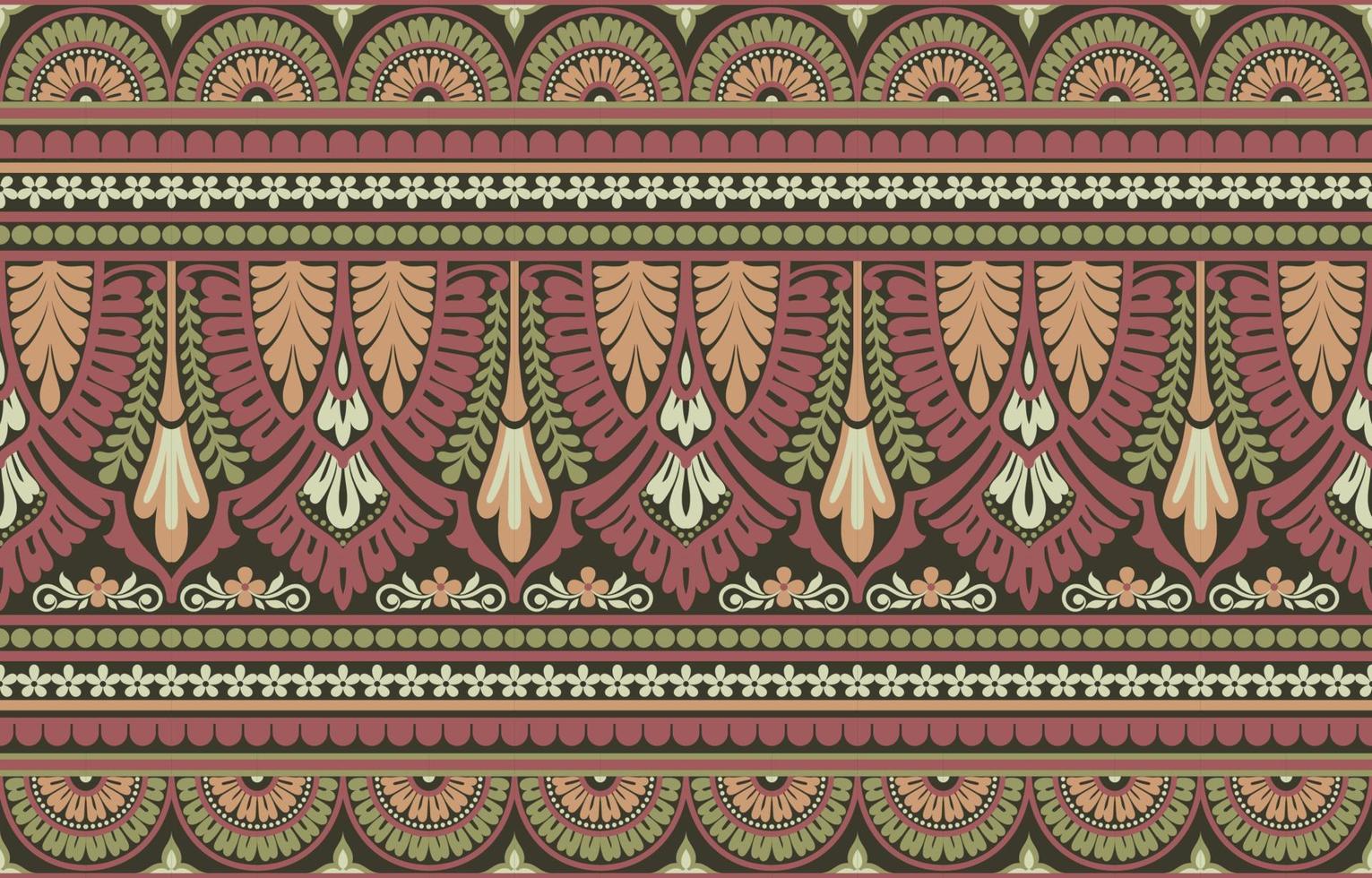 Abstract ethnic geometric pattern design background for wallpaper or other fabric pattern. vector