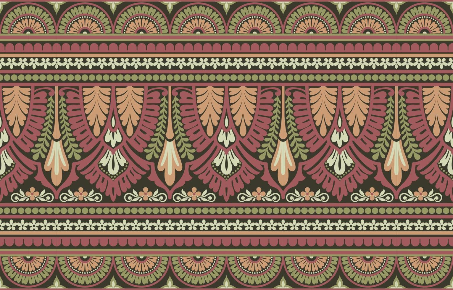 Abstract ethnic geometric pattern design background for wallpaper or other fabric pattern. vector