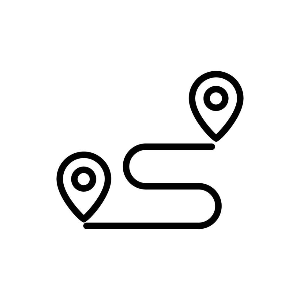 Map line icon. icon illustration related to  location. Simple vector design editable. Pixel perfect at 32 x 32