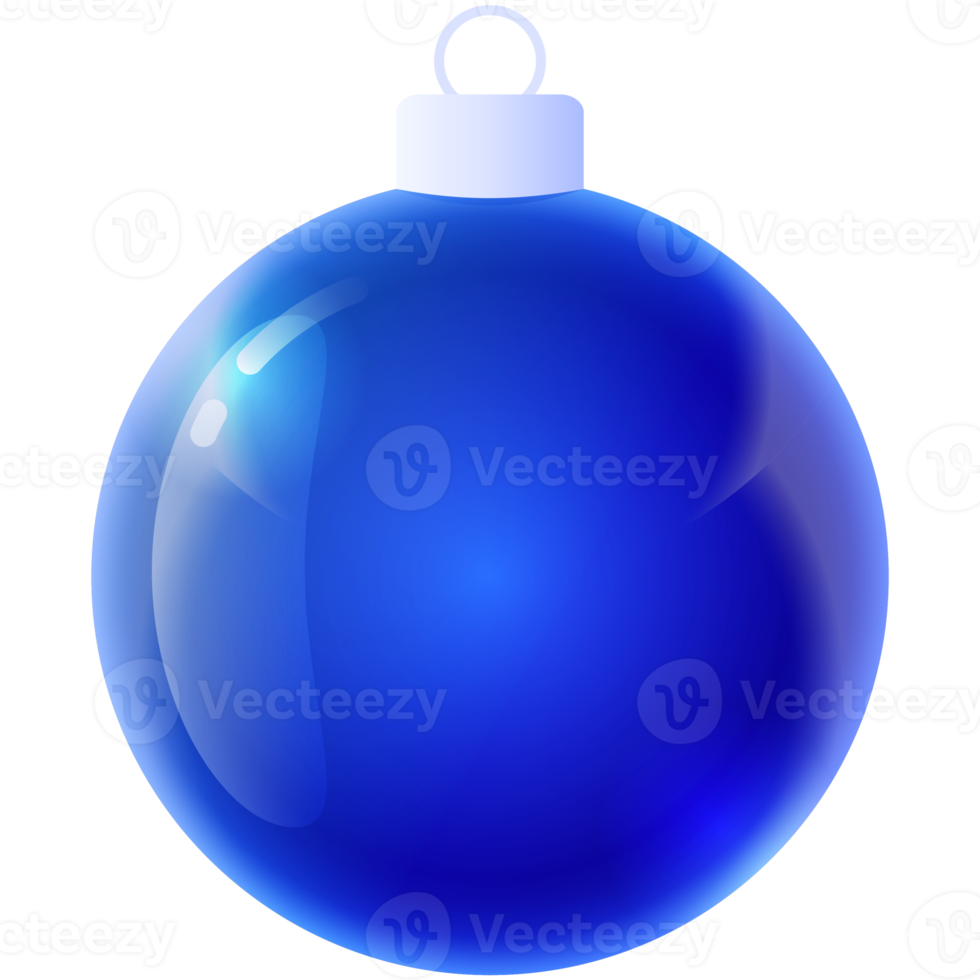 boule de noël en verre holographique graphique isolé png