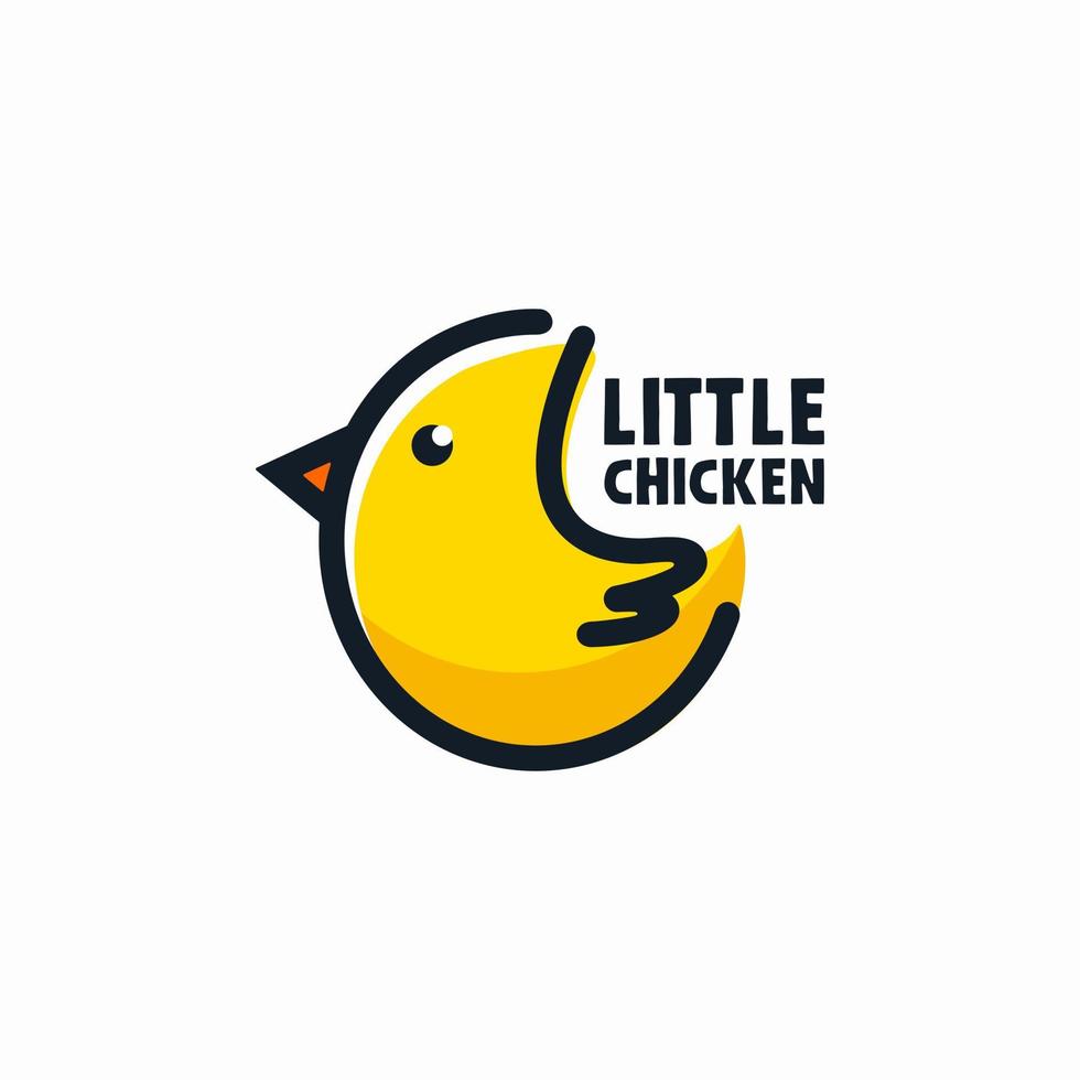 vector de logotipo de animal de pollo pequeño