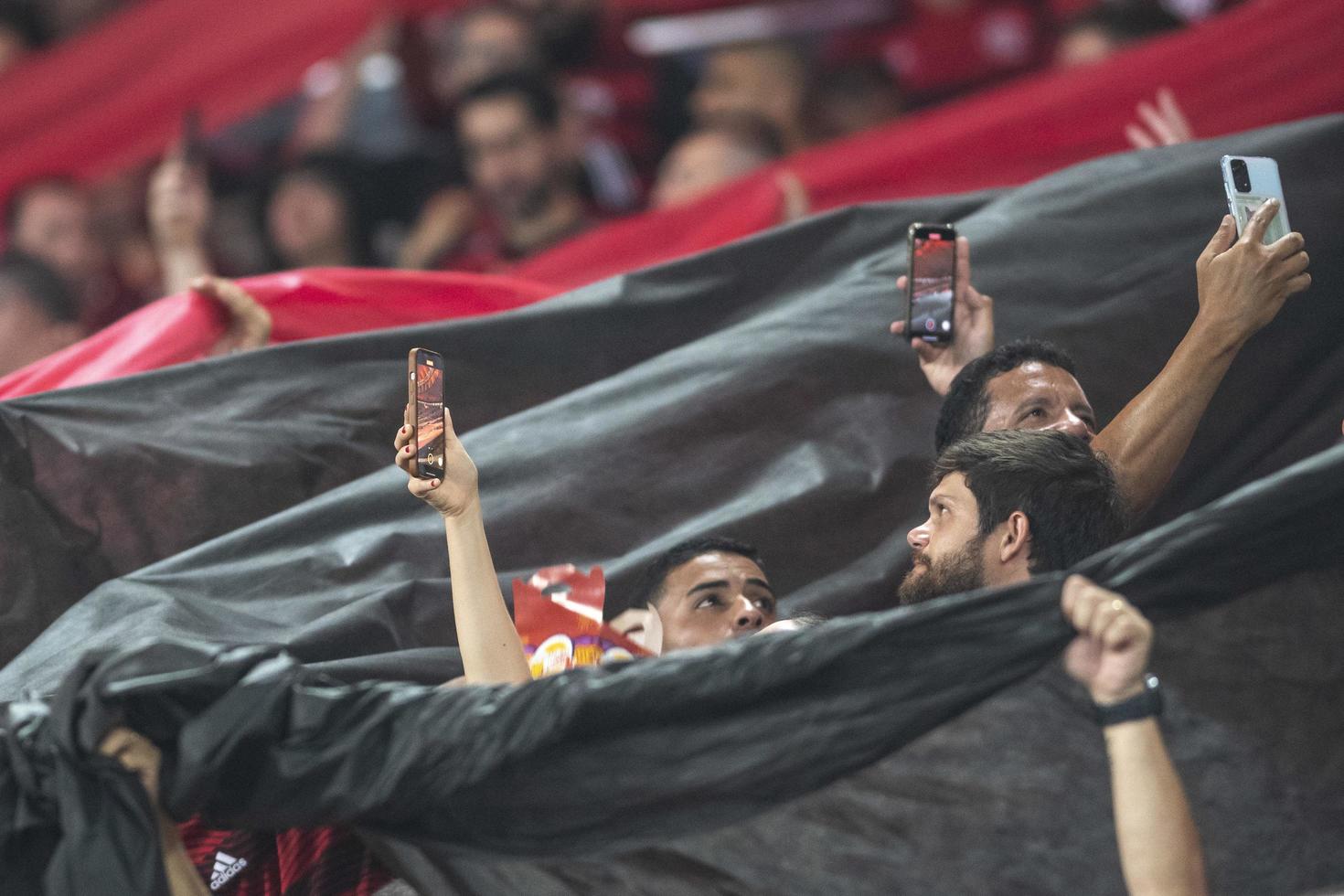 Rio, Brazil, October 19, 2022, Fans in match between Flamengo vs Corinthians by second match of final round of Brazilian Cup in Maracana Stadium photo