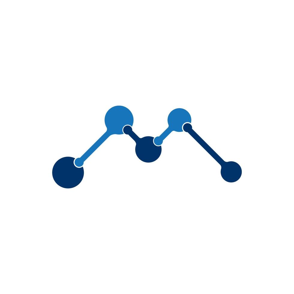 vector logo de molécula