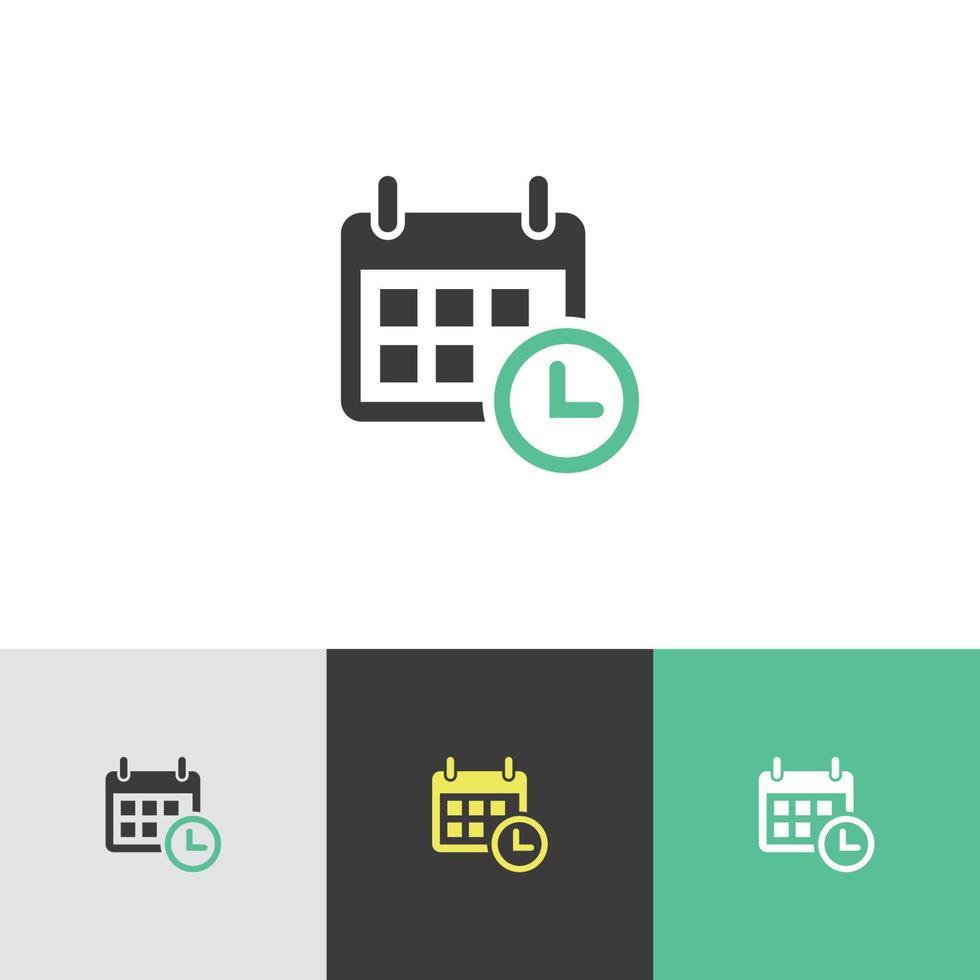 Calendar icon set vector illustration. UI Icon Calendar symbol