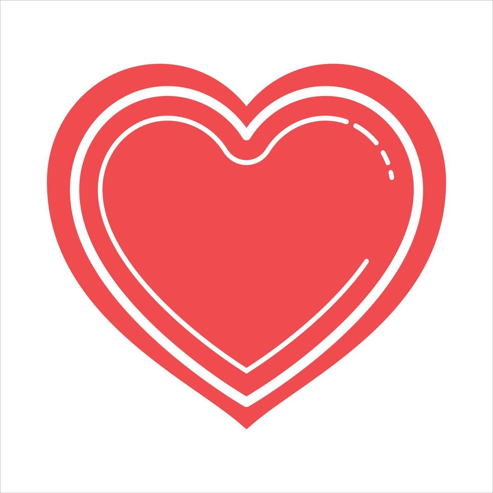 Heart shape illustration vector