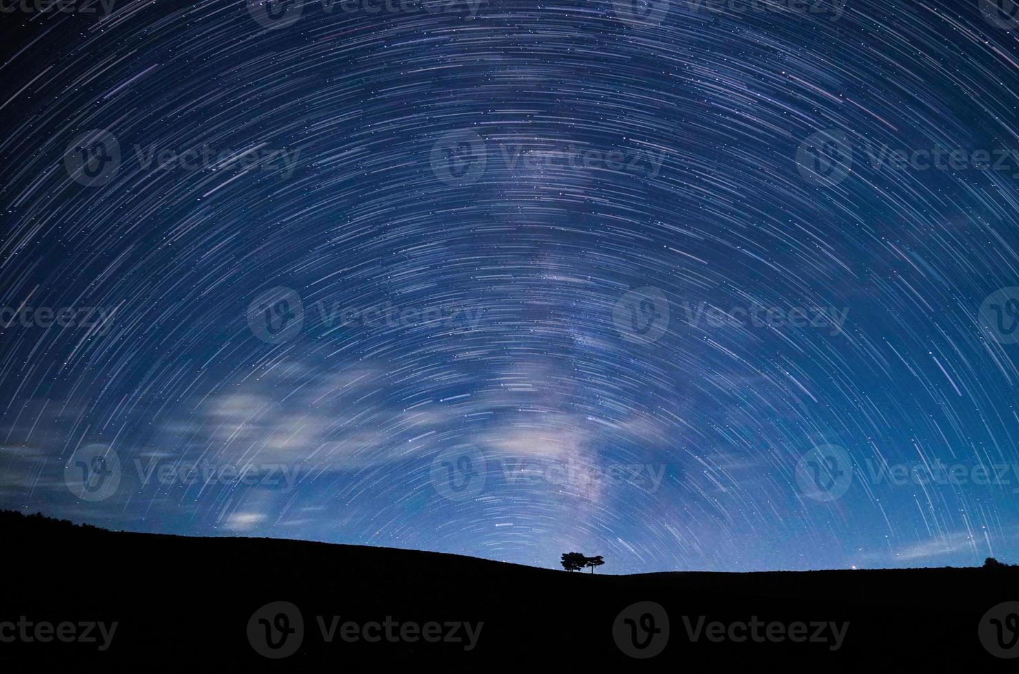 Milky Way Landscape in Jeongseon Time Capsule Park, Korea photo