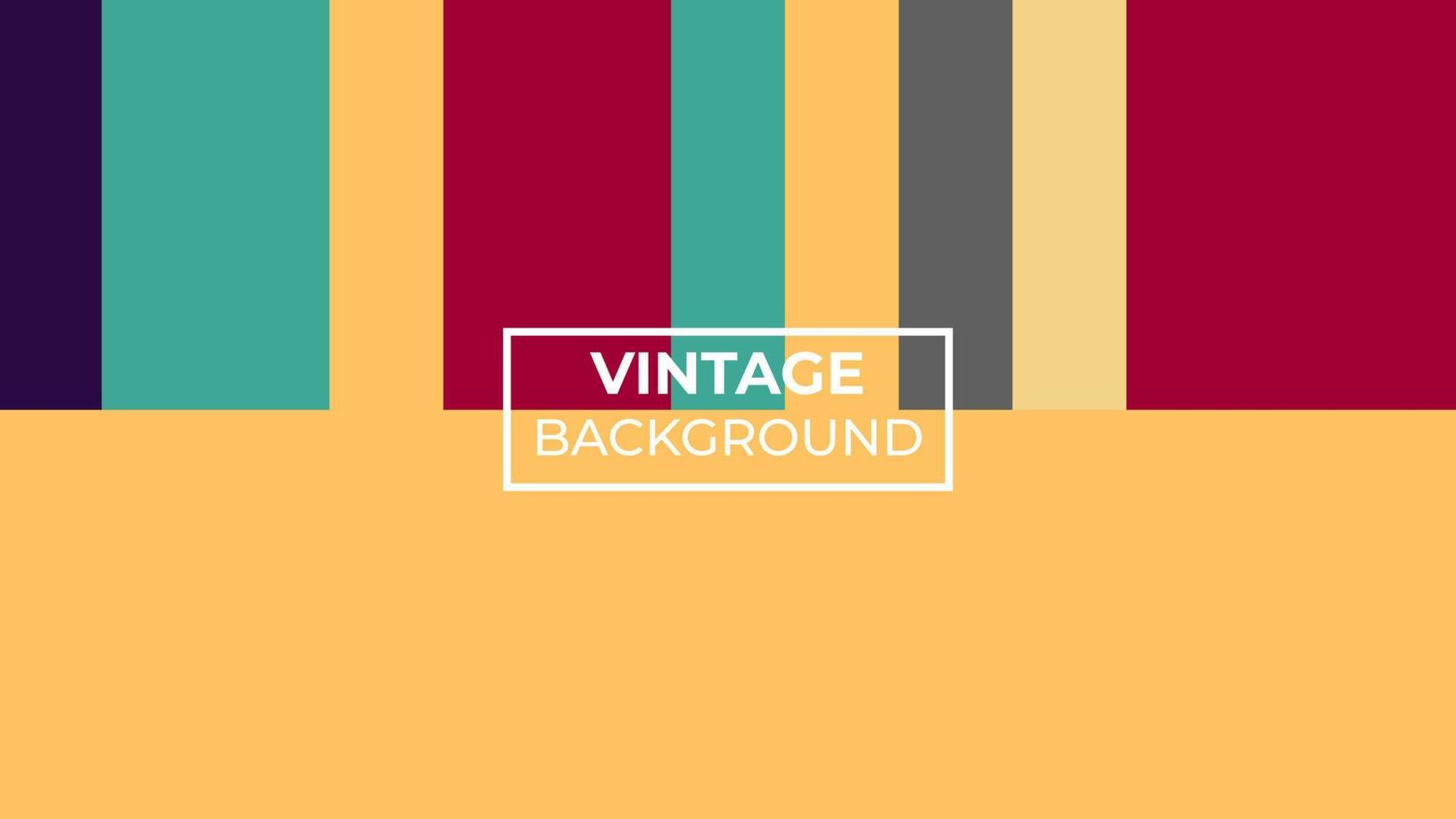 vintage background in red, dark yellow, teal blue, cut in the middle. eps 10. easy edit vector