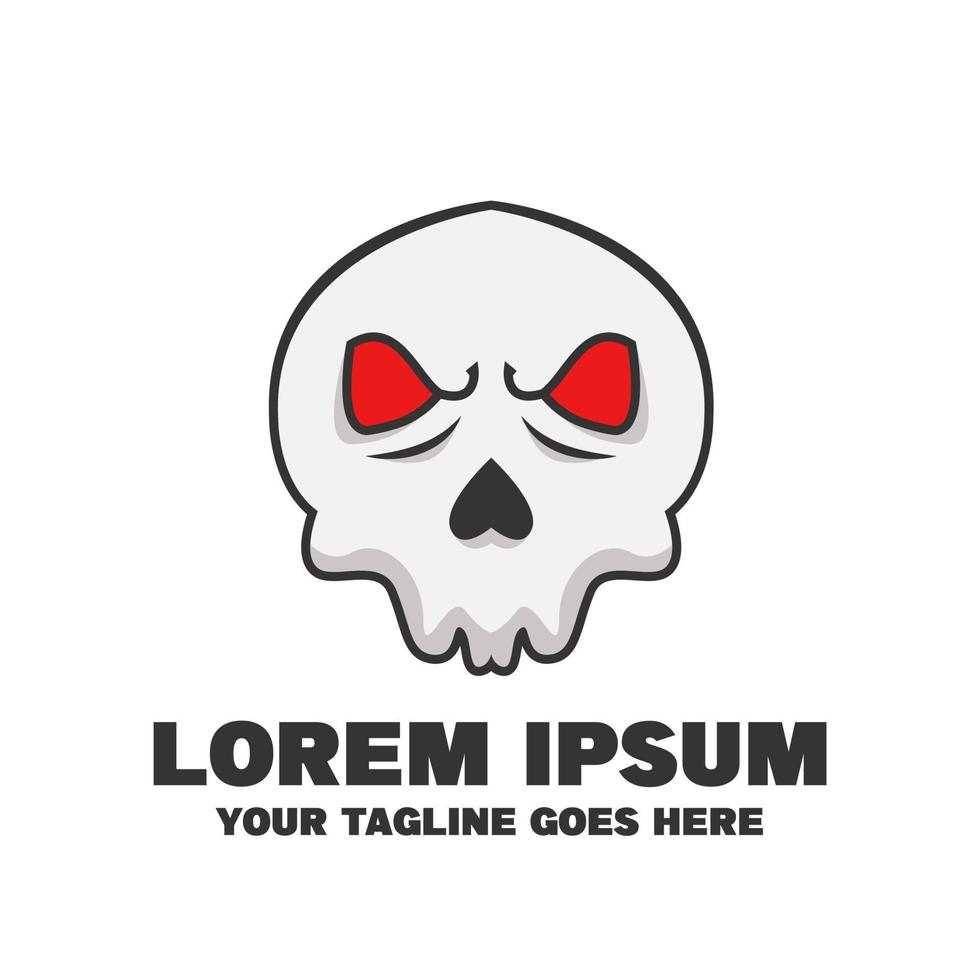 Angry Skull Logo is suitable for clothing, logo, banners, and others. eps 10. easy to edit vector