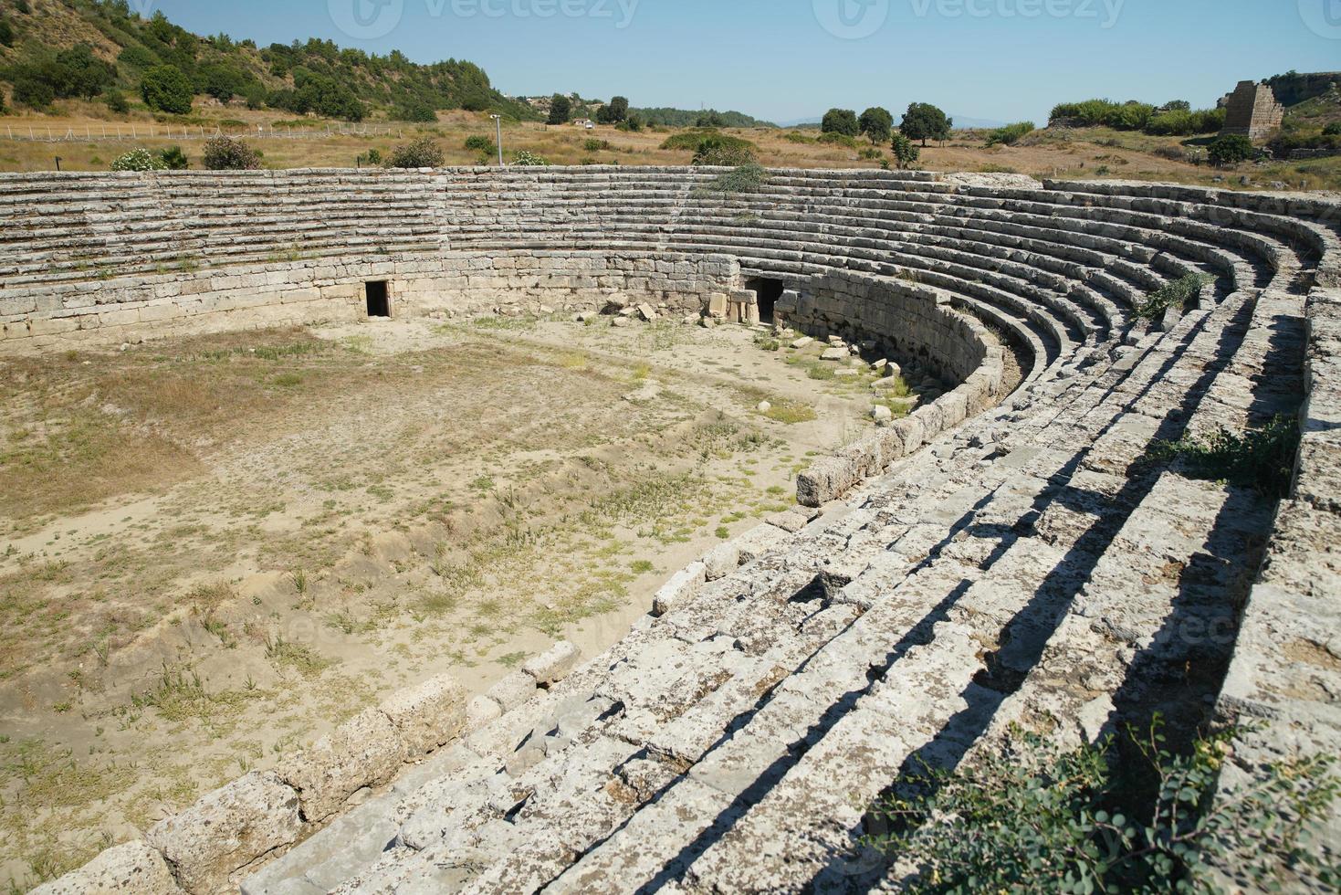 Stadium of Perge Ancient City in Antalya, Turkiye photo