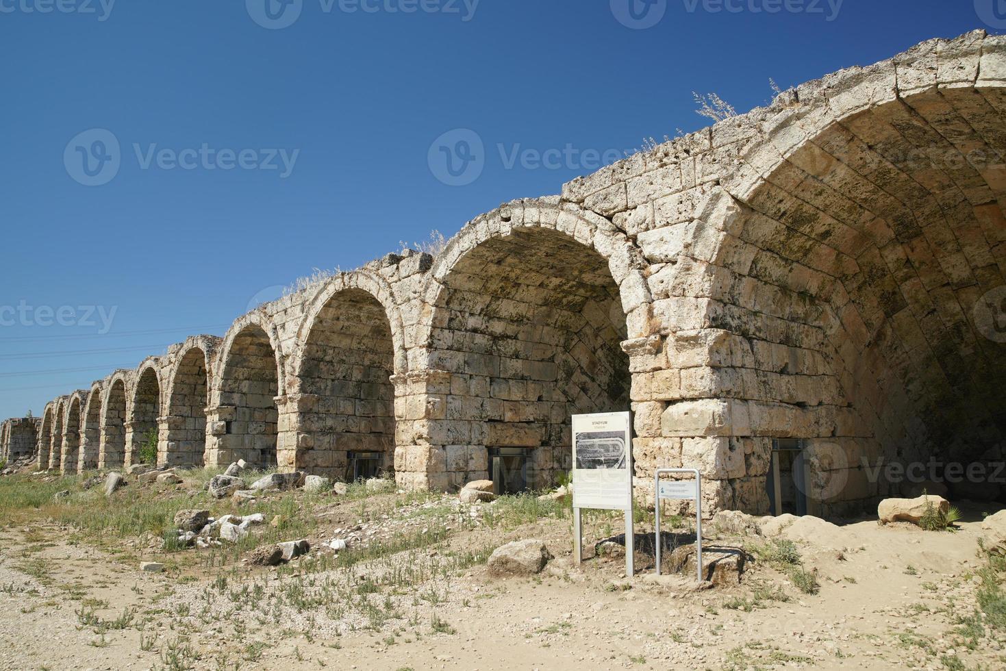 Stadium of Perge Ancient City in Antalya, Turkiye photo