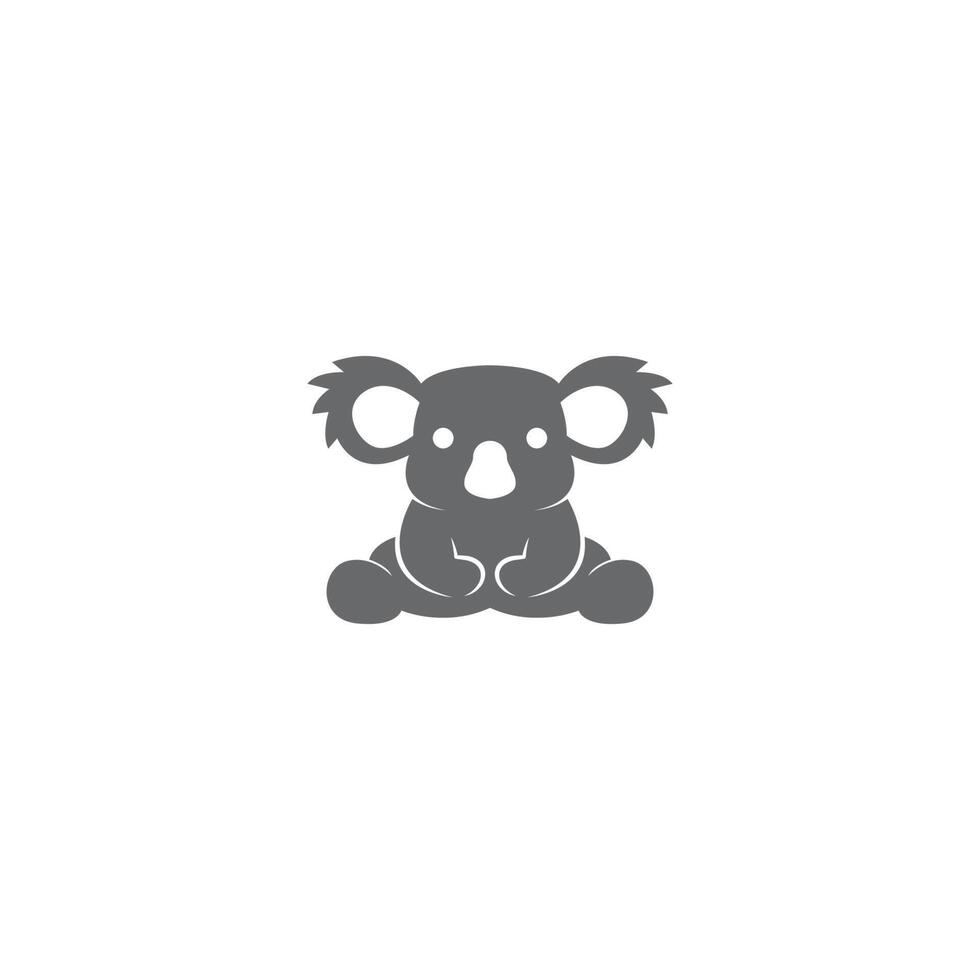 Koala logo icon design illustration vector