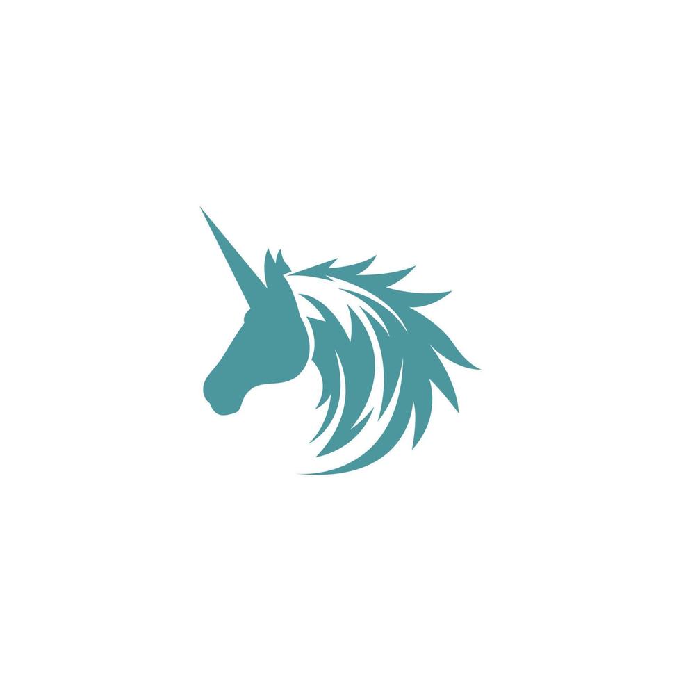 Unicorn logo icon design illustration vector