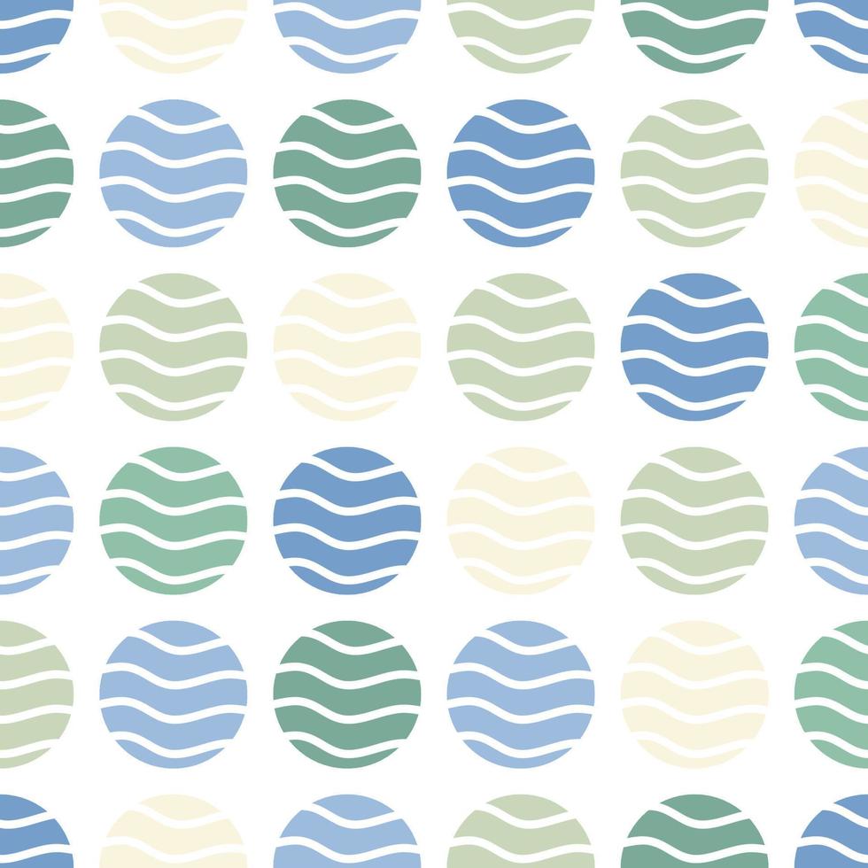 Vector illustration design of circle with curve line , pastel color pattern