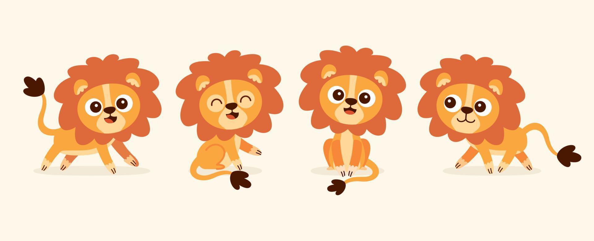 Cartoon Drawing Of A Lion vector