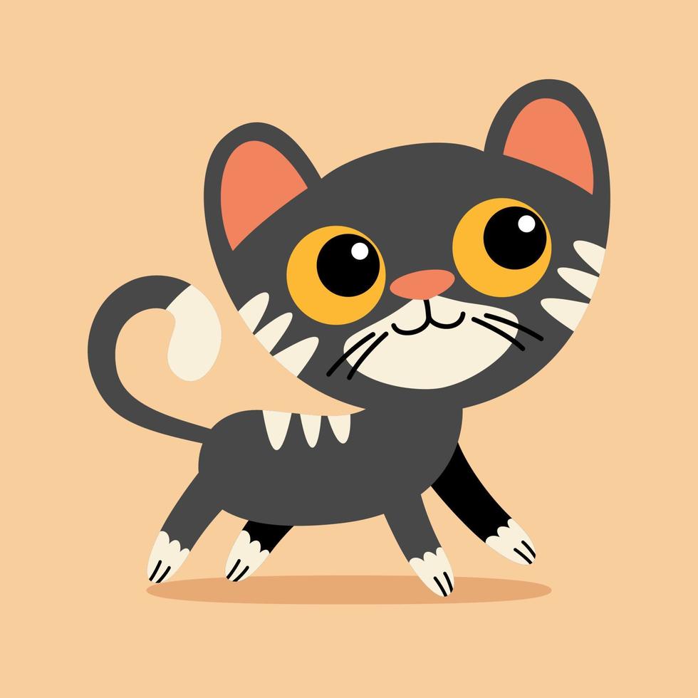 Cartoon Drawing Of A Cat vector