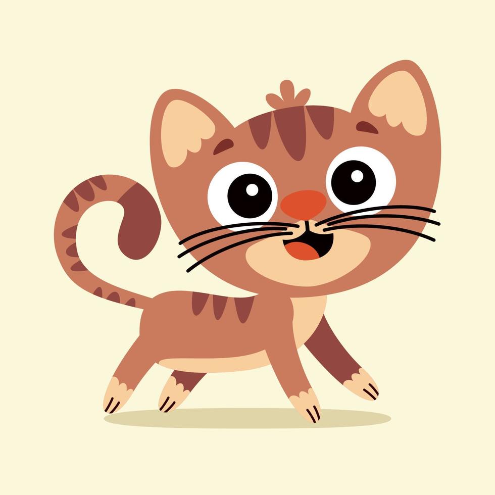 Cartoon Drawing Of A Cat vector