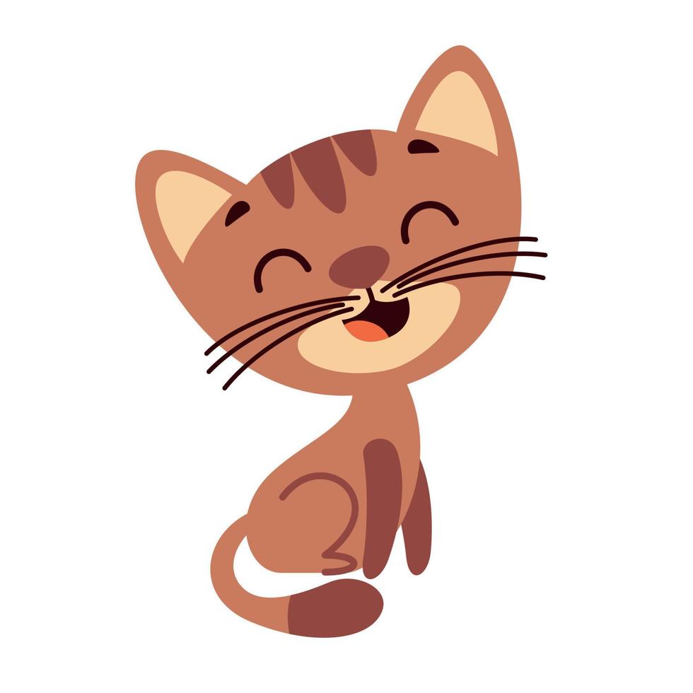 Cartoon Drawing Of A Cat vector