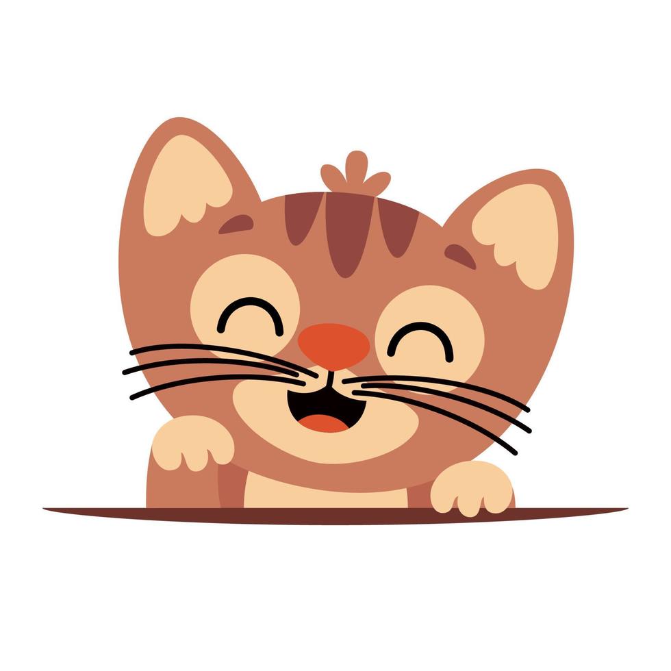 Cartoon Drawing Of A Cat vector