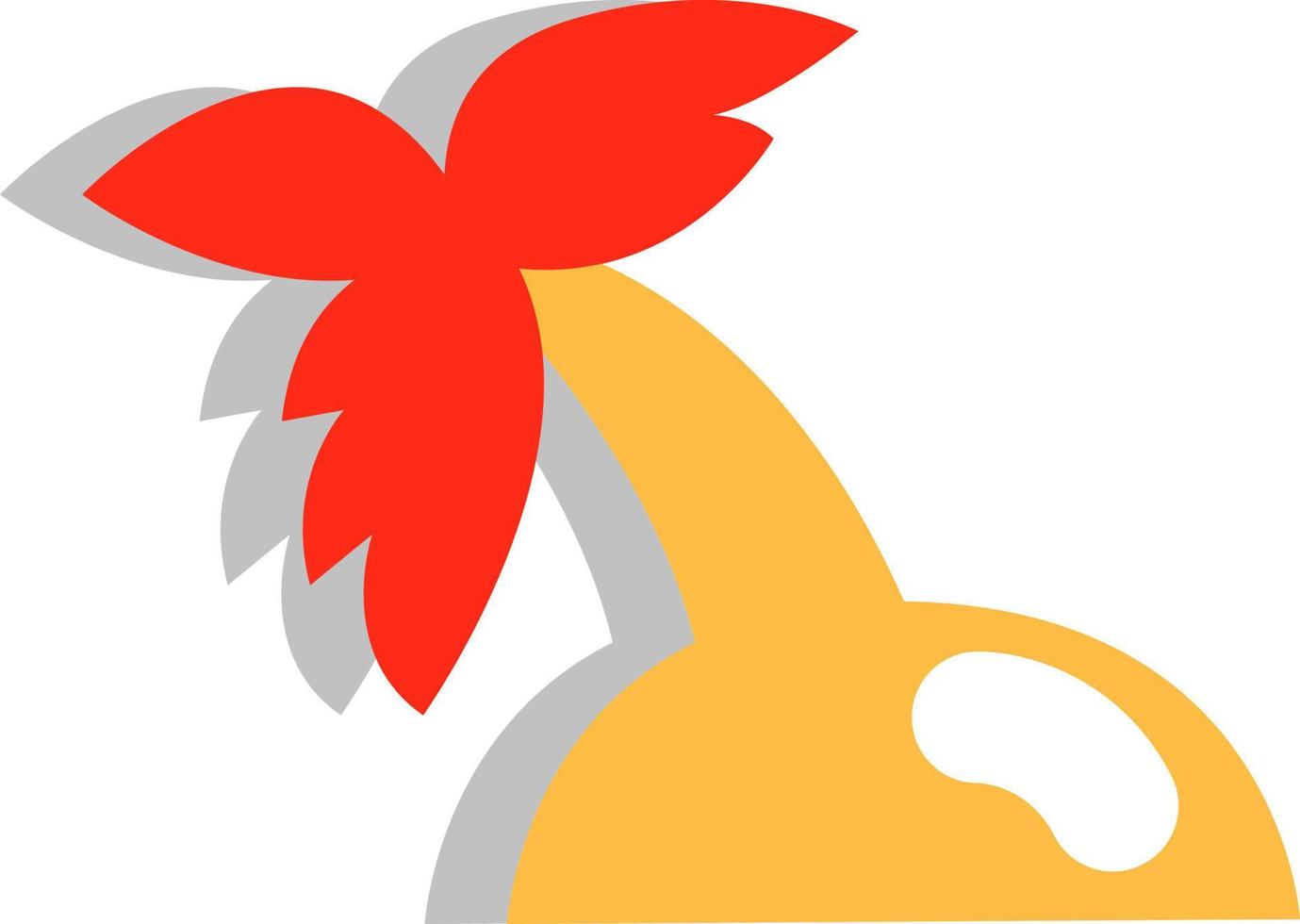Travel island, illustration, vector on a white background.