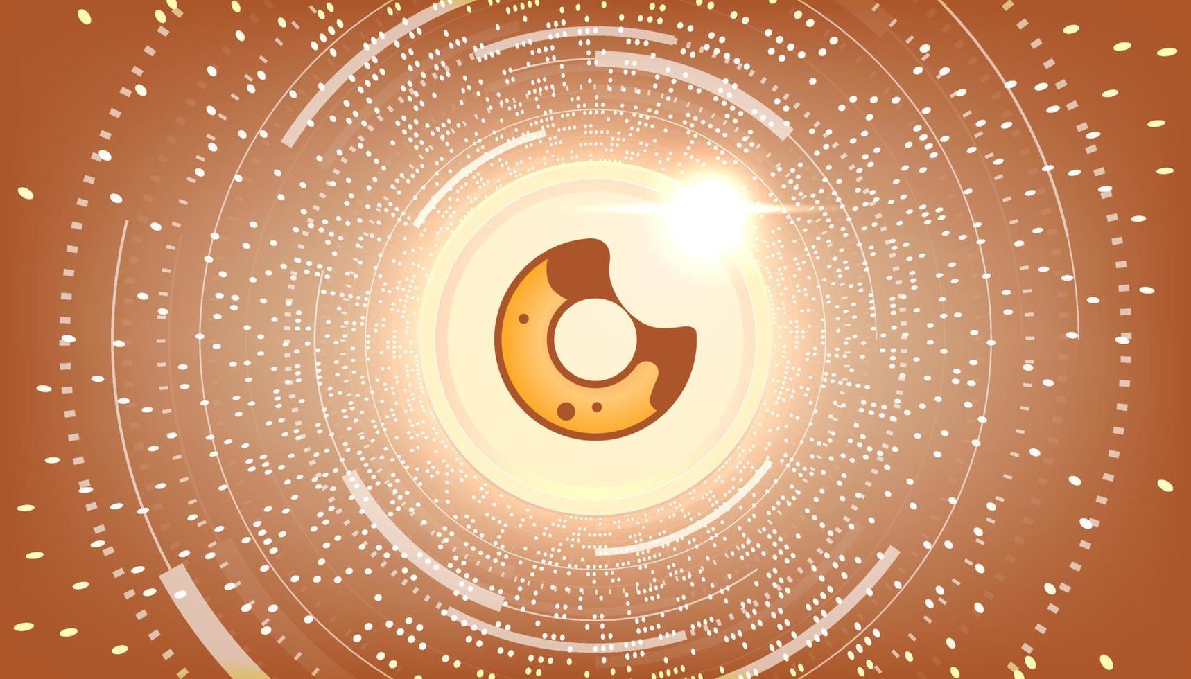 BakerySwap BAKE token cryptocurrency concept banner background. vector