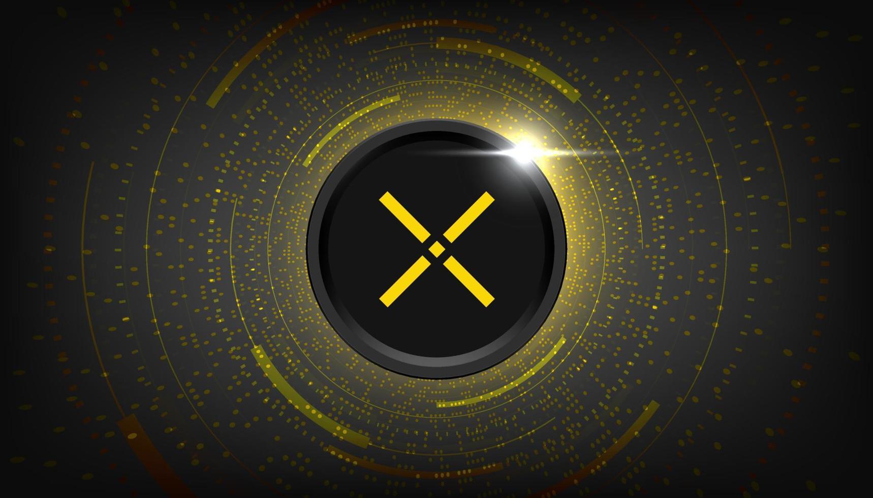 Pundi X New PUNDIX coin cryptocurrency concept banner background. vector