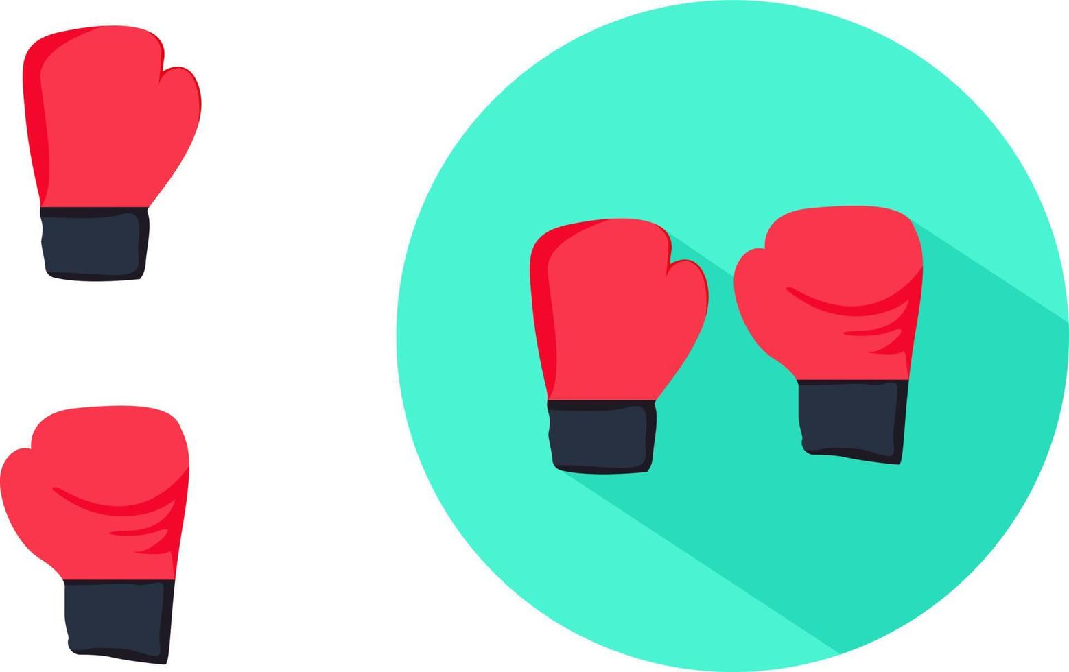 guantes de boxeo, ilustración, vector sobre fondo blanco.