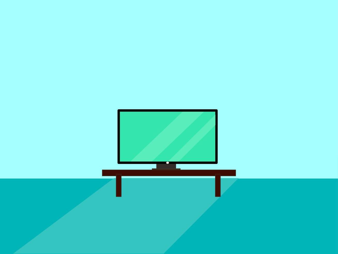 televisor, ilustración, vector sobre fondo blanco.