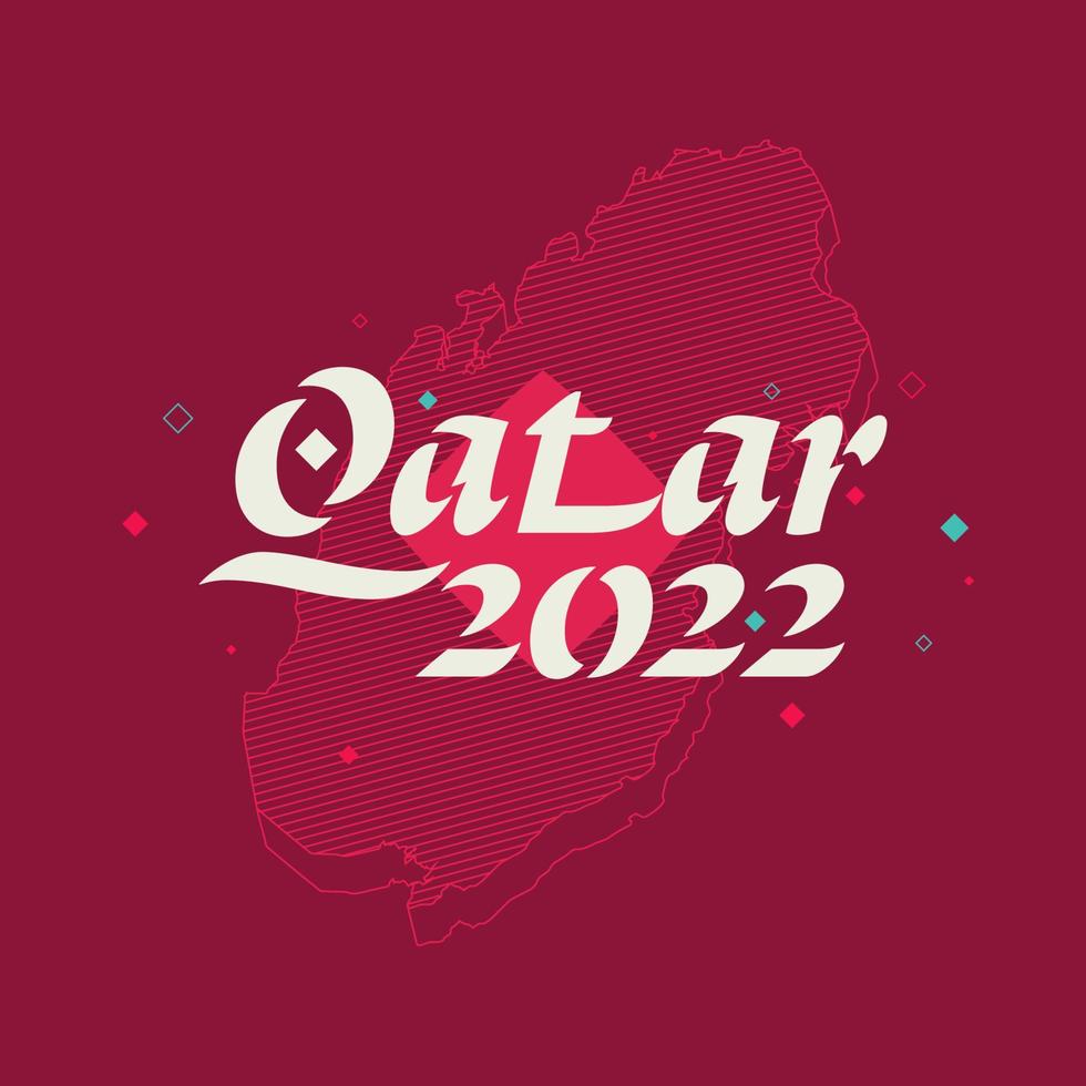 Qatar 2022 theme banner. vector