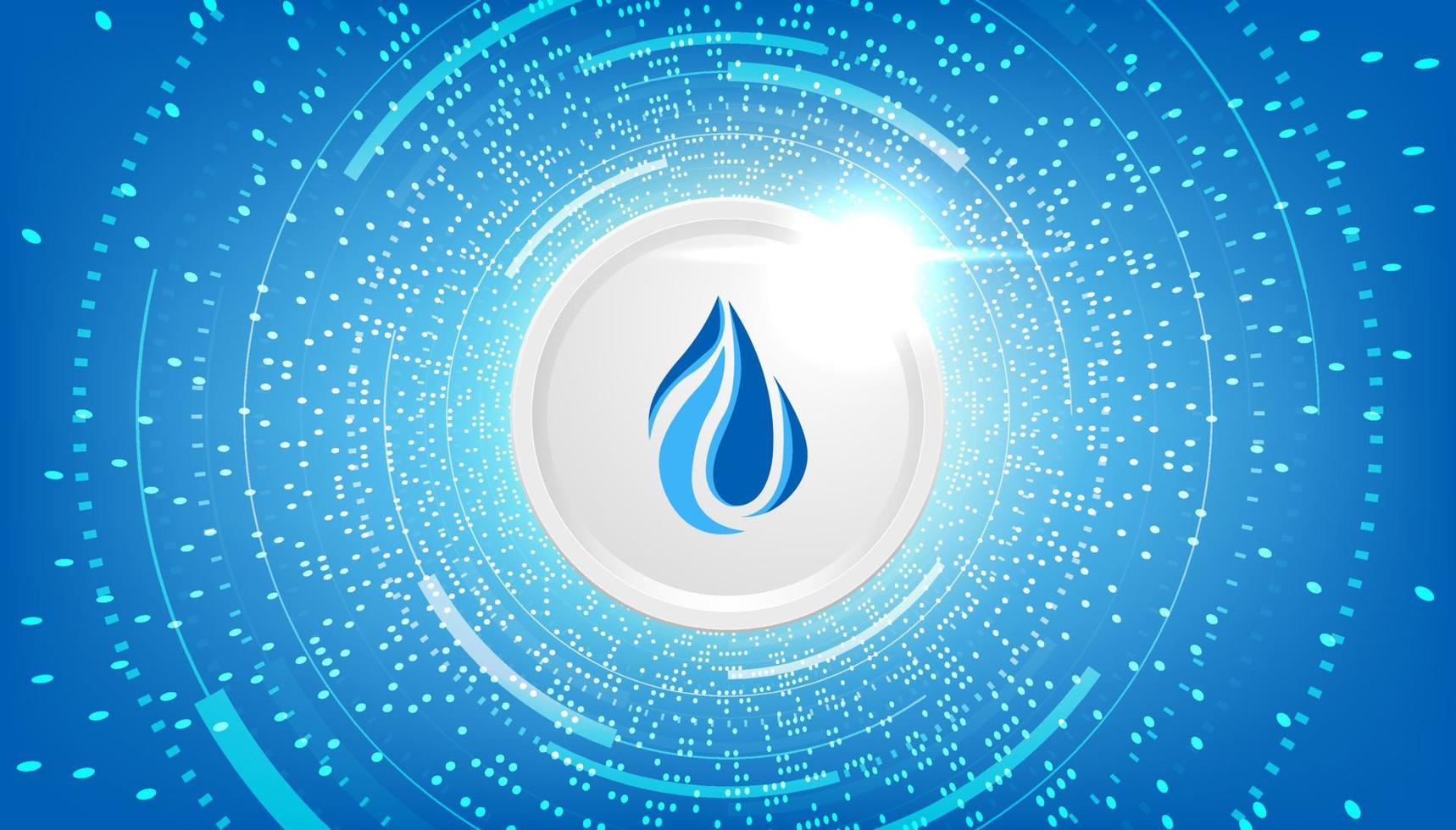 fondo de banner de concepto de criptomoneda de moneda zamzam. vector