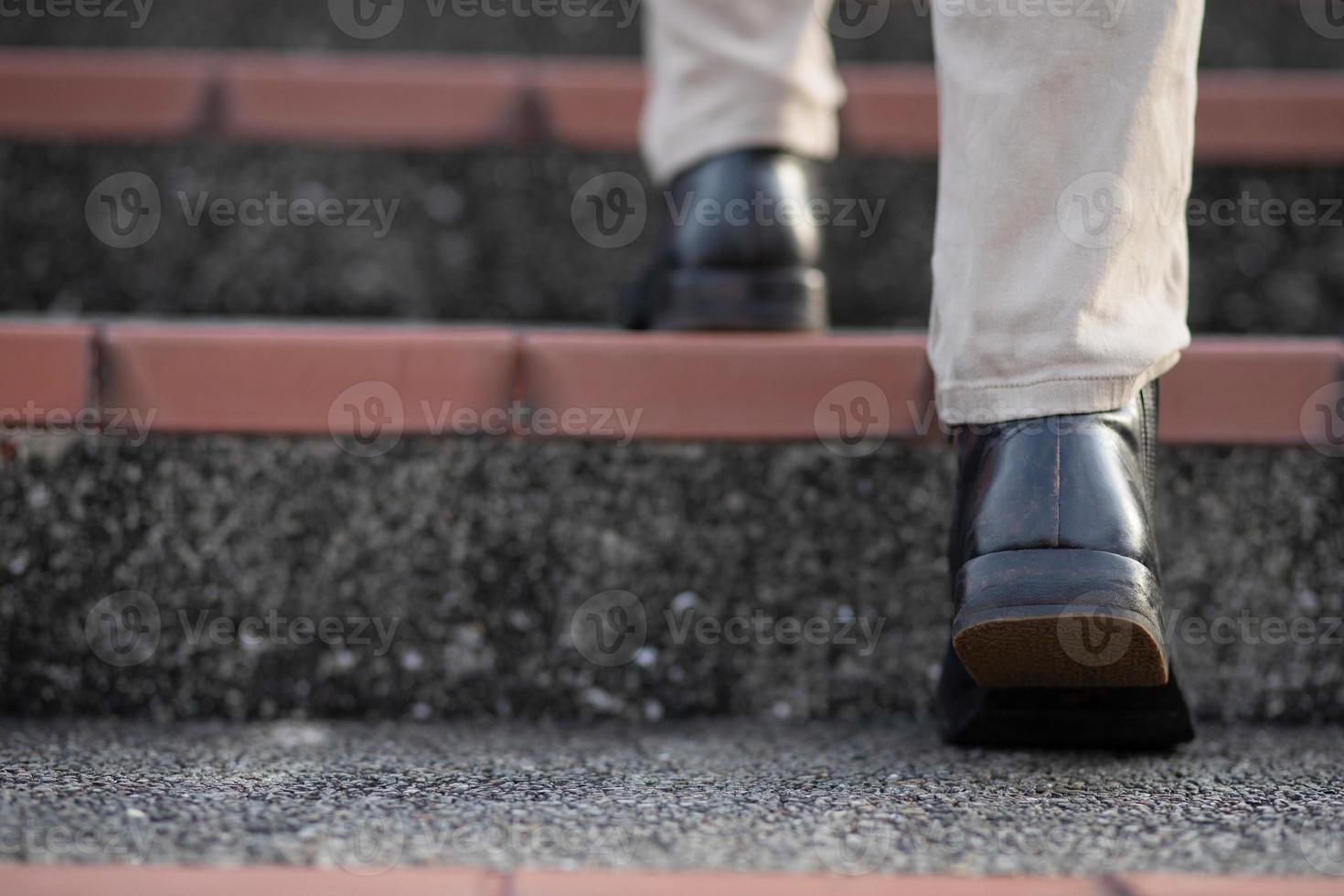 The next step in a new beginning Concept of life development. photo