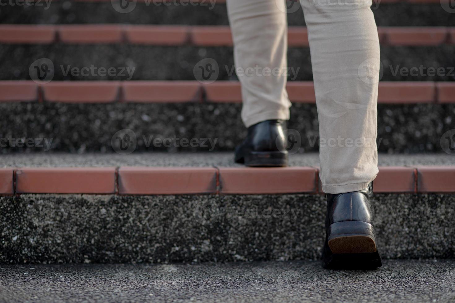 The next step in a new beginning Concept of life development. photo