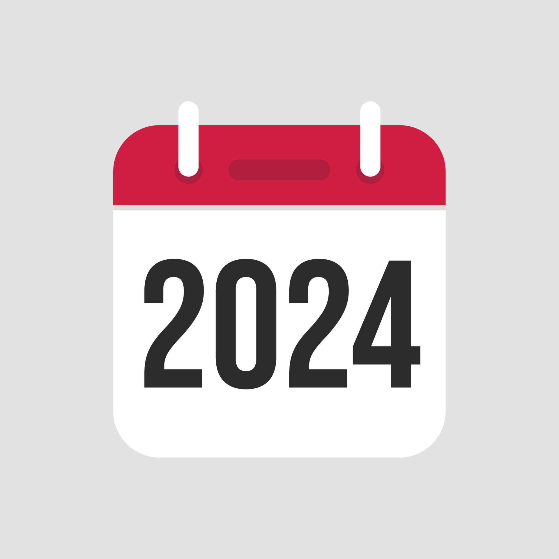 2024 Calendar icon symbol vector. 13481611 Vector Art at Vecteezy