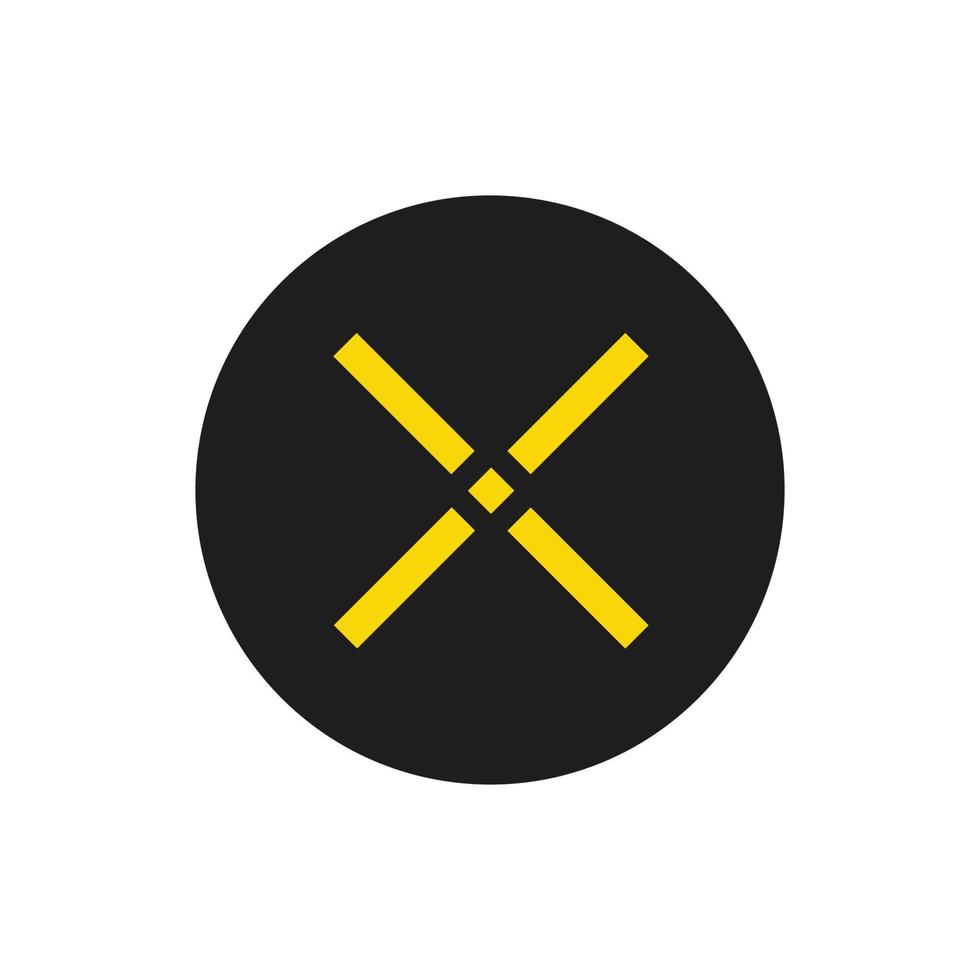 Pundi X New PUNDIX coin icon isolated on white background. vector