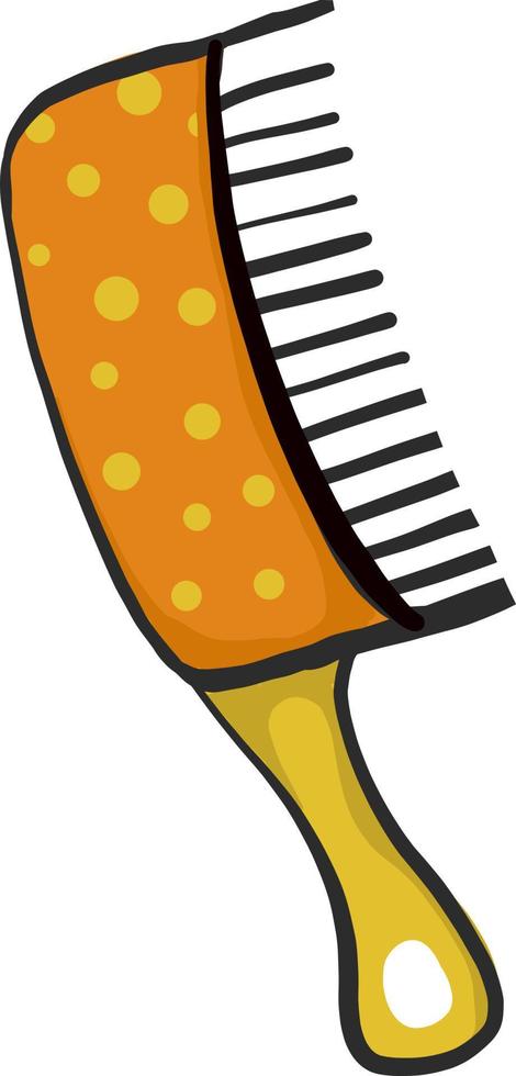 Hair brush , illustration, vector on white background