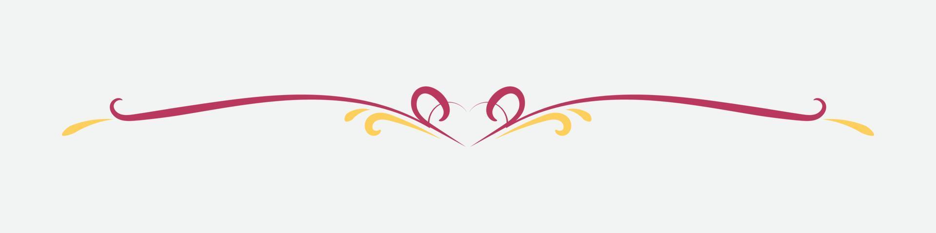 Free Text And Page Divider with retro style vector