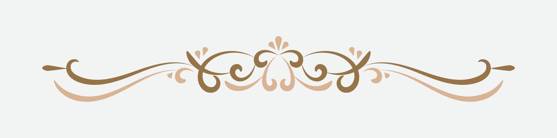 Free Text And Page Divider with retro style vector