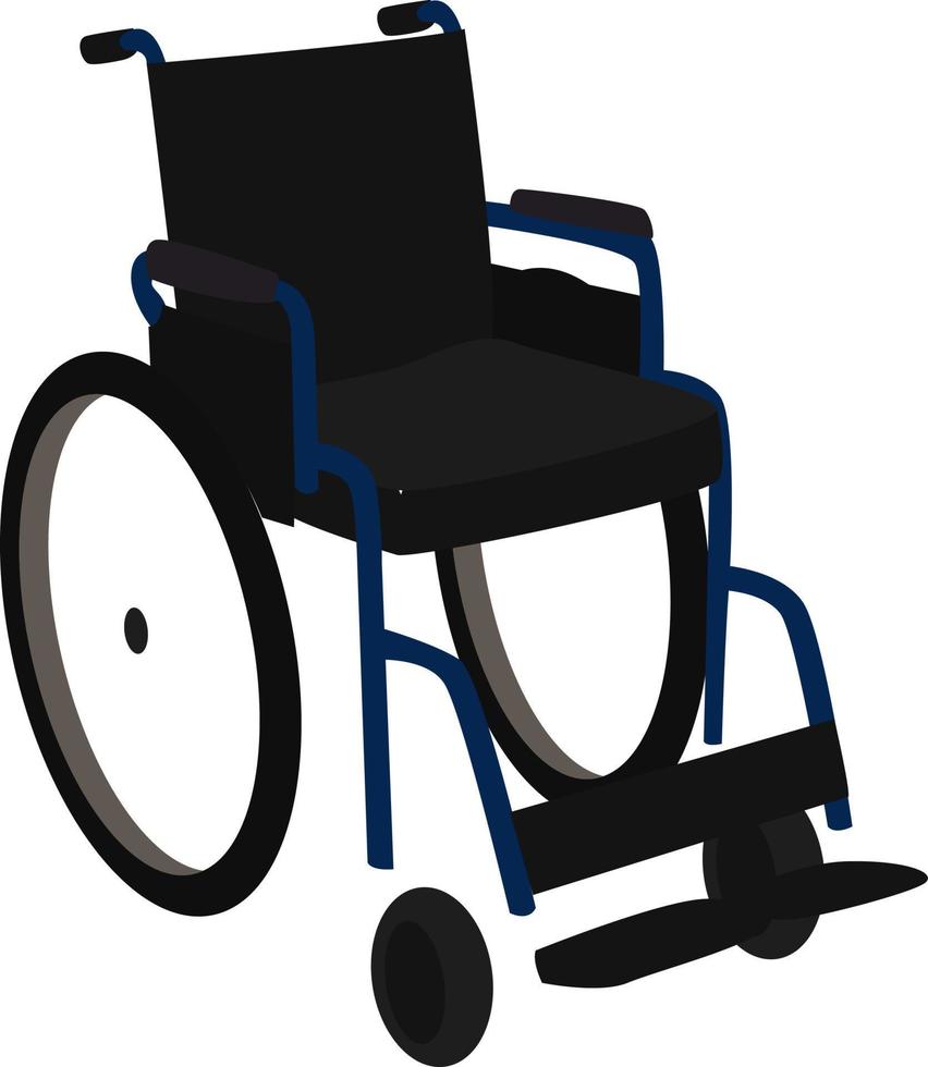 Carro discapacitado, ilustración, vector sobre fondo blanco.
