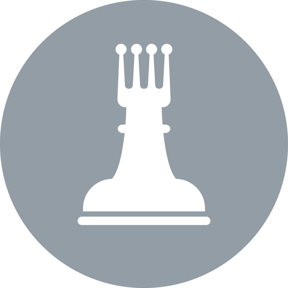 Chess figure white queen, illustration, vector on white background.