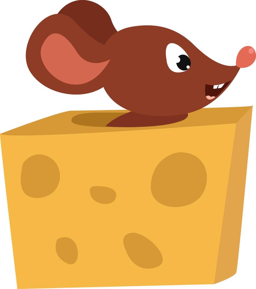 Happy mouse,illustration,vector on white background vector