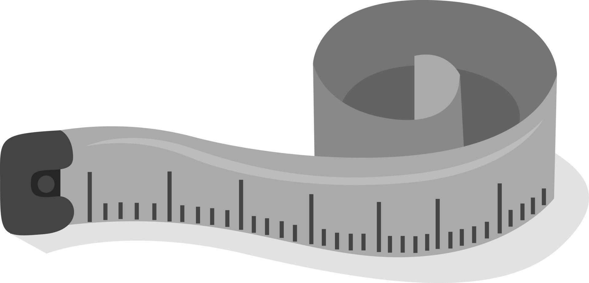Tape measure, illustration, vector on white background.