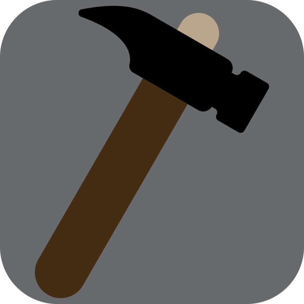 Engineering hammer, illustration, vector on a white background