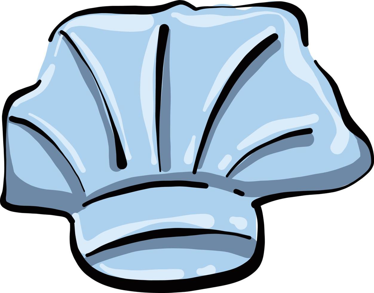 Culinary hat, illustration, vector on a white background.