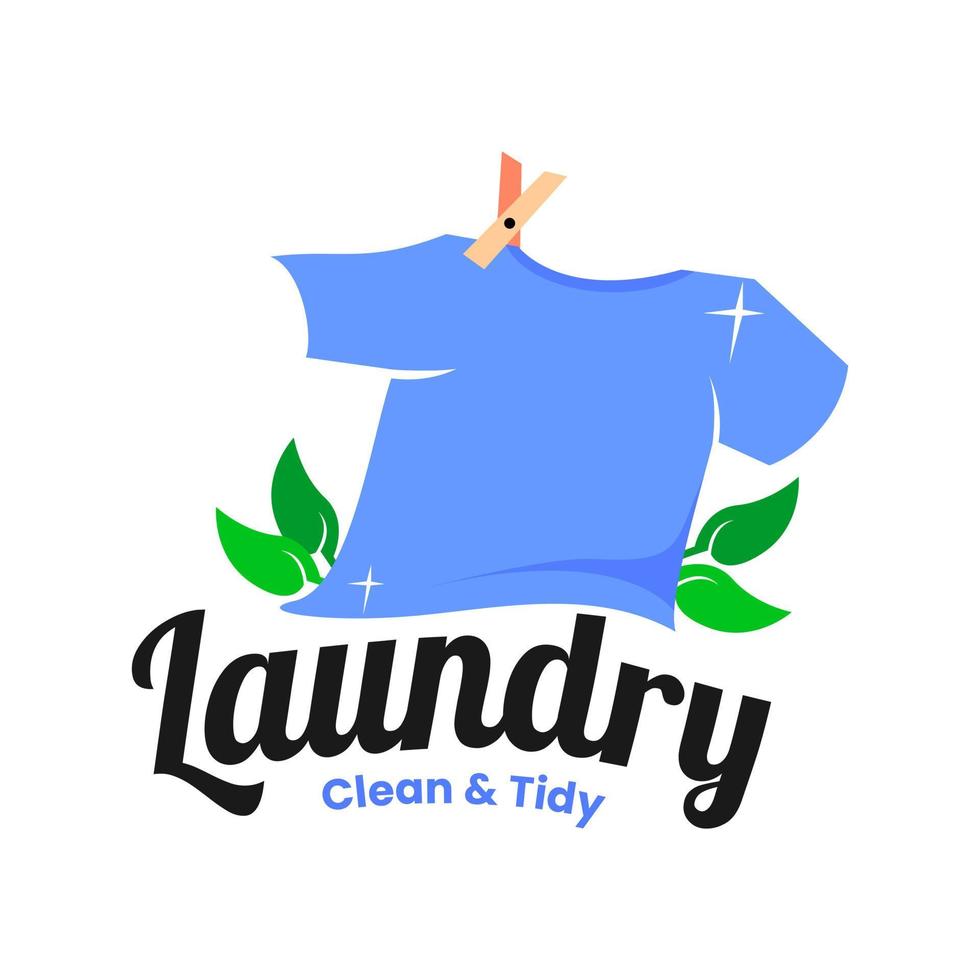 Laundry Logo T Shirt Mascot vector