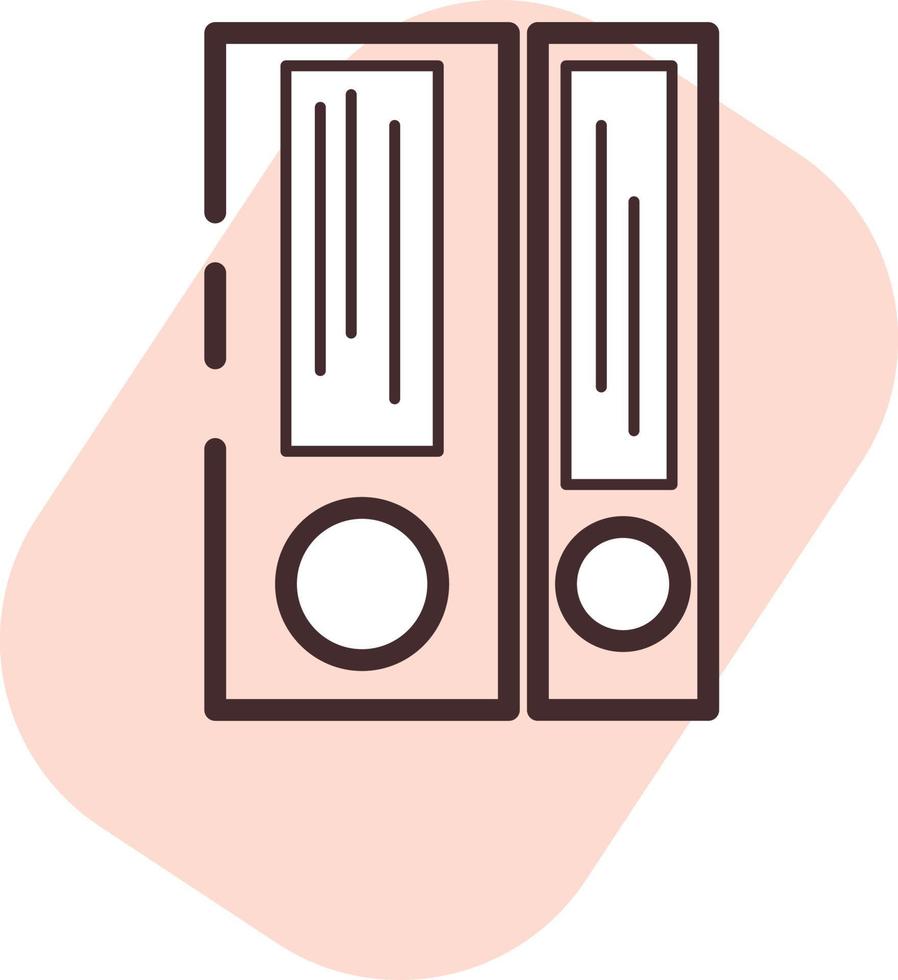 Office files, illustration, vector, on a white background. vector