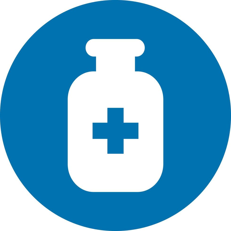 Pill container, icon illustration, vector on white background