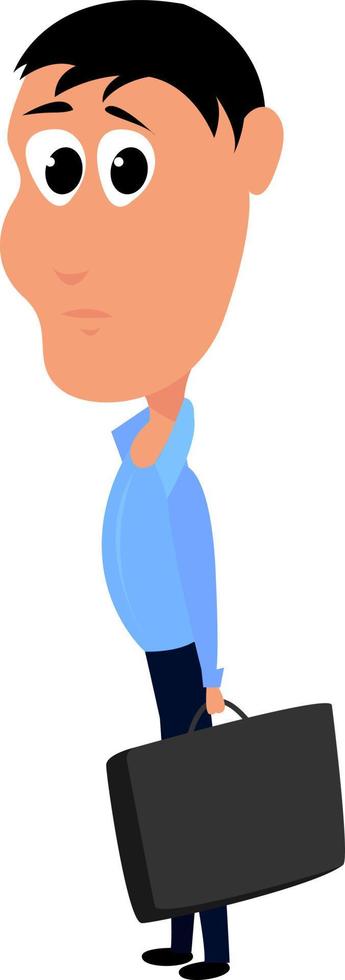 Diplomat, illustration, vector on white background.
