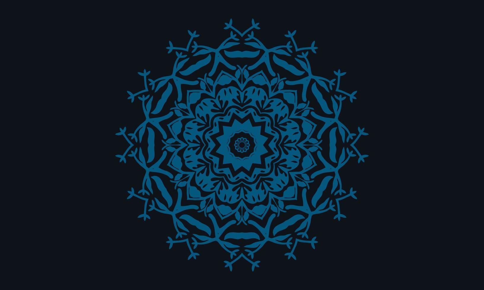 fondo de vector de diseño de mandala de lujo diseño de patrón floral abstracto vintage