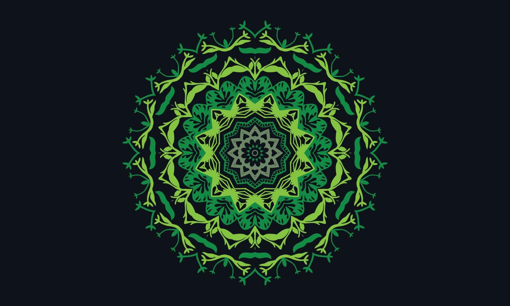 fondo de vector de diseño de mandala de lujo diseño de patrón floral abstracto vintage