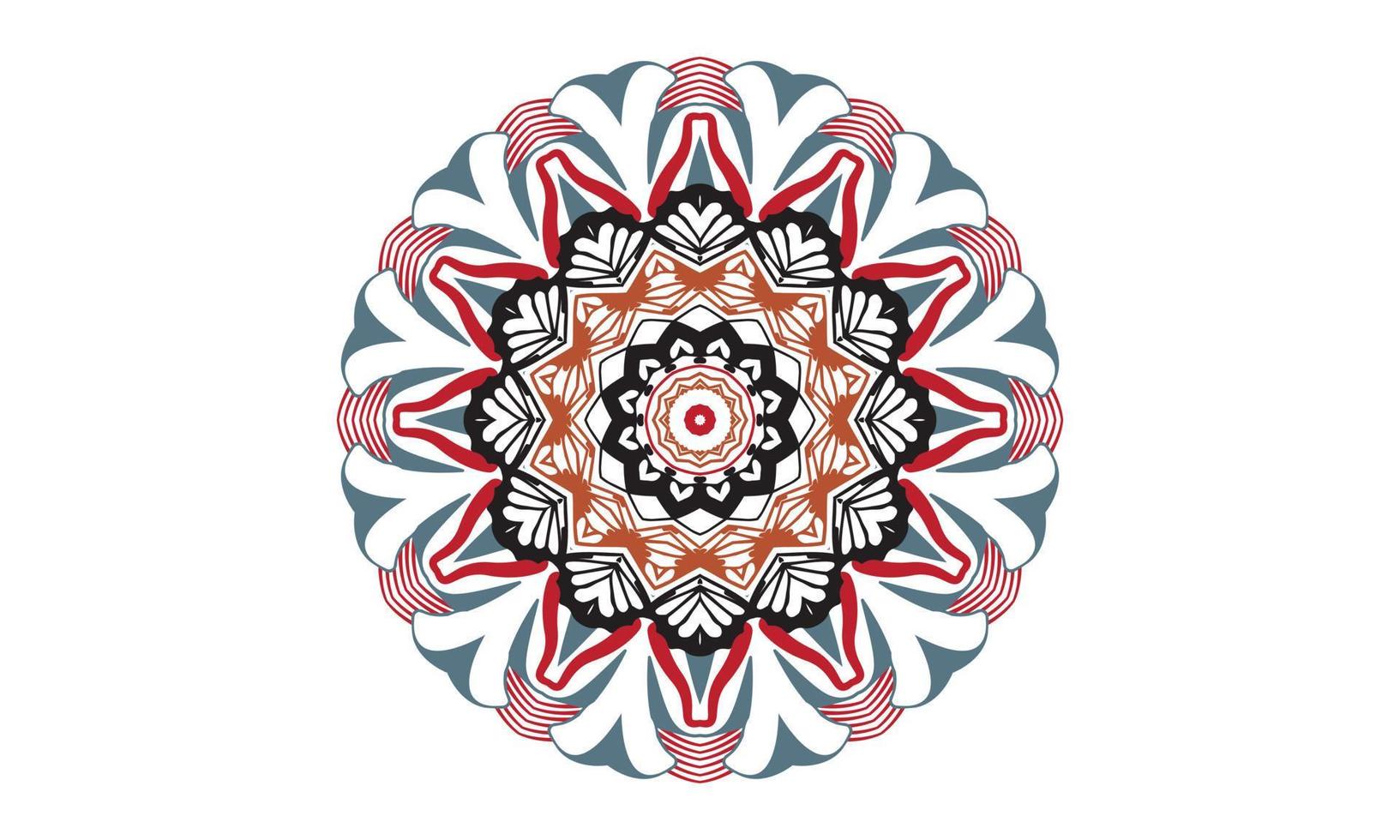 fondo de vector de diseño de mandala de lujo diseño de patrón floral abstracto vintage