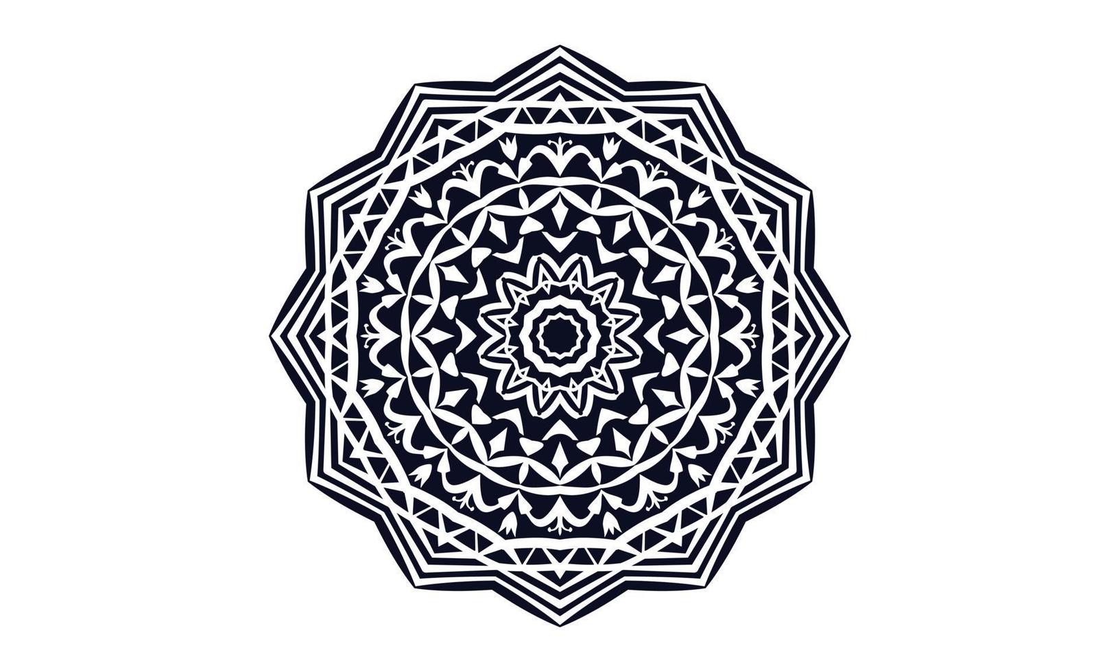 fondo de vector de diseño de mandala de lujo diseño de patrón floral abstracto vintage